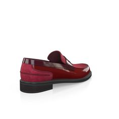 Burgundy Leather Loafers For Galas, Red Suede Loafers For Business, Patent Leather Loafers With Red Sole For Galas, Burgundy Leather Loafers For Office, Red Patent Leather Loafers With Red Sole, Luxury Red Loafers With Leather Lining, Burgundy Leather Loafers With Red Sole, Red Patent Leather Luxury Loafers, Red Patent Leather Slip-on Loafers