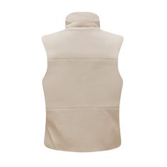 Autumn/Winter Quilted Leather Waistcoat for Women - White,2XL Leather Outerwear For Cold Weather, Leather Winter Outdoor Vest, Beige Winter Workwear Vest, Leather Waistcoat, Outerwear Vest, Sleeveless Jacket, Vest White, Leather Pattern, Quilted Leather