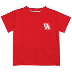 University of Houston Cougars Hand Sketched Vive La Fete Impressions Artwork Boys Red Short Sleeve Tee Shirt Houston Cougars, University Of Houston, Hand Sketch, Boy Tees, Red Shorts, Tee Design, Look Cool, Favorite Team, Soft Knits