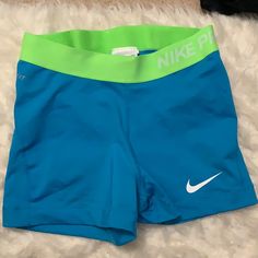 Brand New Condition Have Only Been Worn Once Lululemon Fitted Workout Bra, Colorful Nike Pros, Nike Blue Shorts, Nike Blue Training Shorts, Poshmark Clothes, Nike Blue Athletic Shorts With Built-in Shorts, Nike Blue Activewear With Built-in Shorts, Gymwear Outfits, Nike Sports Bra