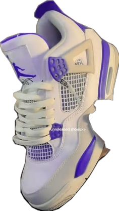 Jordan 4’s, Jordan 4s, Purple Metallic, Cute Nike Shoes, Jordan 4 Retro, Cute Nikes, Designer Sandals, Womens Sandals Flat, Spring Shoes