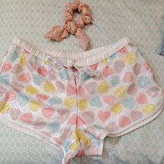 Ordered It Online And The Shorts Are Too Big. They Are Xs But Would Fit Small And Medium. Brand New. Perfect Condition!! Price Is Firm Victoria's Secret Stretch Bottoms For Pajama Party, Multicolor Stretch Pajama Shorts For Loungewear, Multicolor Short Bottoms For Sleepover, Cute Multicolor Shorts For Loungewear, Victoria's Secret Stretch Casual Shorts, Multicolor Sleepover Shorts, Victoria's Secret Casual Stretch Shorts, Victoria's Secret White Summer Shorts, Stretch Shorts For Sleepovers