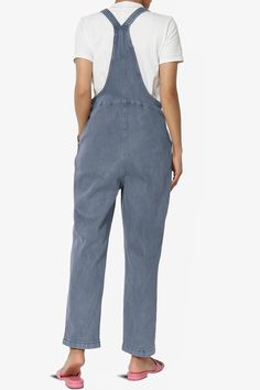 Embrace everyday chic with these denim overalls that blend utility and style. Their adjustable straps and relaxed fit ensure all-day comfort, perfect for casual outings.Made with a soft cotton blend and durable twill, these versatile one-piece jumpsuits are a wardrobe staple for any season.The cropped tapered legs and bib pocket add a contemporary touch to the timeless design, while slant pockets merge convenience with streetwear vibes.Ideal for casual travel, weekend wear, or special occasions, Cotton Relaxed Fit Shortalls With Adjustable Straps, Cotton Shortalls With Adjustable Straps And Relaxed Fit, Casual Cotton Denim Jumpsuit With Adjustable Straps, Casual Denim Cargo Jumpsuit, Casual Denim Cargo Style Jumpsuit, Utility Denim Blue Cotton Shortalls, Dark Wash Cotton Shortalls With Pockets, Solid Cotton Overalls With Bib Front, Utility Cotton Overalls With Adjustable Straps