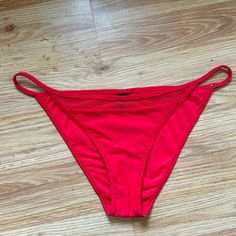 Hot Red String Bikini Bottoms From Kendall + Kylie In Size Large. Price Tags Have Been Removed, Inner Lining Still Intact. Super Cute, See Photos For Condition/Reference. Open To Questions And Reasonable Offers Red Fitted String Swimwear, Fitted Red String Swimwear, Seamless Red Bottoms For Beach Season, Red Seamless Bottoms For Summer, Red Seamless Summer Bottoms, Kylie Swim, Red String, Kendall Kylie, Price Tags