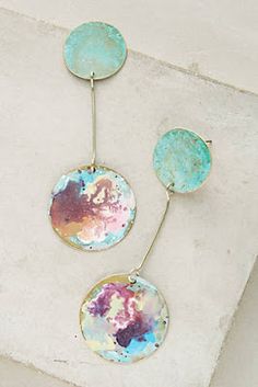 Anthropologie Favorites:: Jewelry Diy Schmuck, Bijoux Diy, Jewelry Inspiration, Statement Earrings, Diy Jewelry, Metallica, Patina