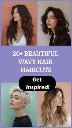 20+ beautiful wavy hair haircuts to get inspired! Long Layered Hair With Wavy Hair, Haircut For Frizzy Wavy Hair, Simple Wavy Hairstyles, Layered Hair Wavy, Beautiful Wavy Hair, Wavy Hair Hairstyles, Gorgeous Haircuts, Perfect Wavy Hair, Frizzy Wavy Hair