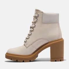 Timberland Heel Boots, Timberland Shoes Women, Timberland Heels, Timberland Boot, Plastic Heels, Heel Boot, Bold Fashion, High Heel Boots, Casual Boots