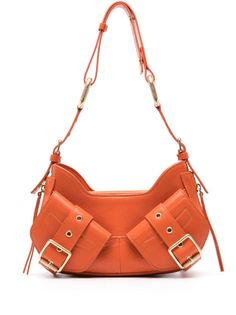 carrot orange leather gold-tone hardware decorative buckle detailing adjustable detachable shoulder strap top zip fastening main compartment internal slip pocket two front flap pockets Coach Bag Orange, Luxury Satchel Shoulder Bag With Buckle Closure, Leather Baguette Bag With Branded Hardware And Double Handle, Luxury Crossbody Shoulder Bag With Buckle Closure, Leather Baguette Bag With Branded Hardware, Leather Baguette Shoulder Bag With Branded Hardware, Orange Satchel Shoulder Bag With Gold-tone Hardware, Orange Crossbody Shoulder Bag With Gold-tone Hardware, Designer Shoulder Bag With Buckle Closure For Everyday Use