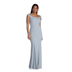 Light Blue, Not Too Glittery, Off The Shoulder Light Blue Stretch Dress For Evening, Stretch Light Blue Dress For Evening, Elegant Light Blue Stretch Dress, Elegant Fitted Light Blue Bridesmaid Dress, Elegant Blue Shimmer Dress, Fitted Blue Shimmer Dress, Blue Holiday Dresses For Gala, Blue Holiday Gala Dresses, Knee Length Dresses Formal