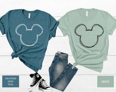 Mickey Sketch, Disney Group Shirts, Mickey Shirts, Disneyland Family Shirts, Disney Gear, Disneyland Shirt, Disney Vacation Shirts, Mickey Shirt, Disneyland Shirts