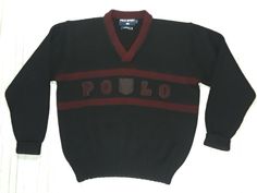 Vintage Polo Sport Wool Spellout V-neck Sweater L Black Burgundy. In Excellent Condition. No Holes No Tears. Measurements are Approximately Armpit to Armpit 25inches From Shoulder to Hem 27inches Sleeve length Approximately 24 inches. Condition is Pre-owned. Buy it now. Shipped USPS Priority Mail. Please see photos for details as they are part of the description. Thank you for watching. Classic Black V-neck Sweater, Vintage Black V-neck Sweater, Black V-neck Vintage Sweater, Vintage Black V-neck Top, Polo Sport Ralph Lauren, Polo Sport, Vintage Polo, V Neck Sweater, Large Black