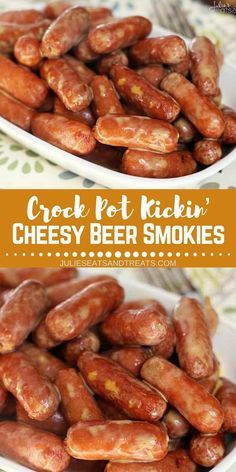 Looking for easy football food party ideas? Try this Crock Pot Kickin’ Cheesy Beer Smokies. Your Favorite Smokies Loaded with Beer Cheese Sauce and Tabasco for a Kick! If you are looking for a new recipe to impress every one on football season, you should try this easy crockpot recipe! #footballparty #partyfood Football Food Keto, Gameday Recipes Football Season, Keto Football Party Food, Easy Football Food, Football Party Food Appetizers, Food Party Ideas, Football Sunday Food, Football Foods, Beer Cheese Sauce