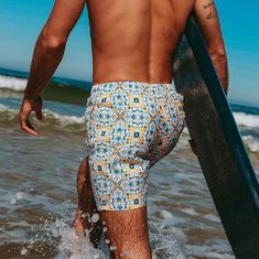 Belonging to our Eco-Collection, these shorts are handmade in Portugal from finely woven fabric made from recycled ocean plastic and ghost fishing nets. Designed for active men, this collection is designed for fit, comfort, durability, style and of course having an awesome summer with plenty of sea, sun, surf and afterwards we'll catch you at the beach bar. See you there! Ghost Fishing, International Clothing, Fishing Nets, Beach Bars, Short Waist, Trouser Jeans, Swim Shorts, Swim Trunk, Woven Fabric