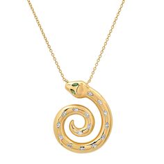 Milestones by AB for Eriness Diamond Marquis Coiled Snake Necklace Elegant Yellow Gold Spiral Necklace, Luxury Snake Shape Necklace For Formal Occasions, Luxury Formal Snake Shape Necklace, Elegant Yellow Gold Snake Jewelry, Elegant Yellow Gold Snake Necklace, Luxury Yellow Gold Snake Necklace, Elegant 14k Gold Snake-shaped Necklaces, Elegant 14k Gold Snake-shaped Necklace, Elegant Yellow Gold Snake-shaped Jewelry