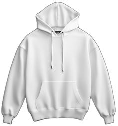 White Hooded Sweater For Streetwear, White Hooded Sweater With Drawstring, White Sweater With Drawstring Hood For Streetwear, White Hoodie With Adjustable Hood, Basic White Hoodie For Streetwear, White Fleece Hoodie Sweater, White Hoodie With Kangaroo Pocket, White Basic Hooded Hoodie, White Basic Hooded Sweatshirt