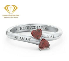 Custom Graduation Ring,College Class Ring ,Class of 2021 Ring - Class Ring - Class of 2021-Graduation Gift for Her semi-fine jewelry ✥ 𝐌𝐚𝐢𝐧 𝐒𝐭𝐨𝐧𝐞 𝐃𝐞𝐭𝐚𝐢𝐥𝐬 ↣ Shape: square shape cut ↣ Making Process: Handmade - Crafted by our experienced team ✥ 𝐑𝐢𝐧𝐠 𝐃𝐞𝐭𝐚𝐢𝐥𝐬 ↣ Metal Purity: Solid Gold (10KT, 14KT, 18KT); Silver (925 Sterling, 935 Argentium), 950 Platinum ↣ Metal Tone: Yellow, White, Rose ↣ Stamp/Hallmark: Yes ❃ 𝐒𝐩𝐞𝐜𝐢𝐚𝐥𝐭𝐲 𝐚𝐧𝐝 𝐍𝐨𝐭𝐞𝐬 ↣ Customized Designer Jewelry. ↣ Updating every step of your ordered jewelry. ↣ All listed jewelry in our stores is made to order. ↣ Make jewelry and stone when order placed as all are handmade customization items, so we didn't have in stock. ↣ Listed items images are taken in 12US ring size CAD. ↣ If you order it, we can Graduation Rings College, Custom Class Rings, Class Rings College, Graduation Ring, College Class, Graduation Rings, Graduation Jewelry, Graduation Gifts For Her, Platinum Metal