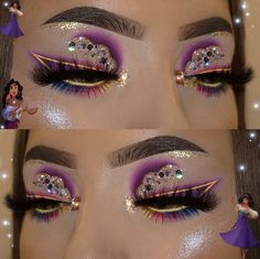 Makeup Eyeshadow Looks, Disney Princess Makeup, Ig Makeup, Stunning Eye Makeup, Princess Makeup, Rave Makeup, Glam Life, Luxury Lashes