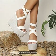 Fashion Nova | Shoes | Strappy Wedges | Poshmark Clear Wedges, Size 8 Fashion, Gold Boots, Gold Wedges, Fashion Nova Shoes, Platform Wedge Heels, Wedges Style, Strappy Wedges