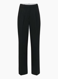 THE EFFORTLESS PANT™ CURVE-FIT | Aritzia Sleek Tailored Wide Leg Pants, Modern Wide Leg Bottoms With Pressed Crease, Modern Tailored Wide Leg Pants With Pressed Crease, Tailored Sleek Wide Leg Trousers, Sleek Tailored Wide Leg Trousers, Timeless Wide-leg Workwear Pants, Timeless Office Pants With Tapered Leg, Relaxed Fit Wide Leg Formal Work Pants, Timeless Tapered Leg Pants For Office