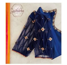 Navy Blue Blouse Designs, Maggam Blouse, Netted Blouse Designs, Latest Bridal Blouse Designs, Net Blouse, Blouse Designs Catalogue, Latest Blouse Designs Pattern, Aari Blouse, Latest Model Blouse Designs