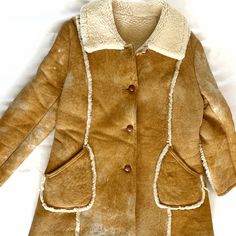 Excellent Condition Classic Beige Fur Coat With Faux Fur Lining, Classic Leather Fur Coat, Fitted Brown Shearling Fur Coat, Brown Winter Outerwear With Suede Lining, Classic Brown Fur Coat With Faux Fur Trim, Teddy Jacket, Wool Coat, Jackets For Women, Jackets & Coats