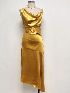 47892749779149|47892749811917|47892749844685 Gold Chic Slip Dress With Spaghetti Straps, Chic Gold Slip Dress For Evening, Chic Gold Slip Dress With Spaghetti Straps, Gold Satin Summer Dress, Chic Gold Sleeveless Slip Dress, Gold Sleeveless Midi Dress For Party, Gold Sleeveless Slip Dress For Cocktail, Gold Midi Dress For Summer Formal Events, Gold Fitted Slip Dress With Spaghetti Straps