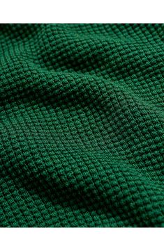 A hint of cashmere amps up the cozy warmth of this classic T-shirt cut from a cotton-blend thermal knit. 27" length (size Medium) Crewneck Long sleeves with ribbed cuffs 85% cotton, 15% cashmere Machine wash, tumble dry Made in Italy or imported Men's Clothing Green Textured Knit Cotton Tops, Winter Green Waffle Knit Top, Green Ribbed Crew Neck T-shirt, Green Relaxed Fit Comfortable T-shirt, Playful Green Relaxed Fit T-shirt, Green Breathable Stretch T-shirt, Green Relaxed Fit Cotton T-shirt, Billy Reid, Africa Art