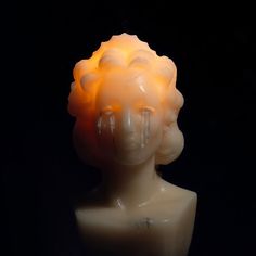 Weeping Bust Candle Lit Surreal Sculpture, Bust Candle, Eclectic Elegance, Candle Sculpture, Fragrance Finder, 16 Candles, 2024 Wishlist, Wishlist 2024, Decor Candles