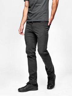 Straight Leg Elastane Jeans For Business Casual, Fitted Jeans For Business Casual, Classic Jeans With Welt Pockets And 5-inch Inseam, Classic Slim Cotton Pants, Modern Fitted Jeans For Business Casual, Casual Jeans With 4-way Stretch And Straight Leg, Classic Fitted Jeans With Zip Fly, Mission Workshop, Italian Textiles