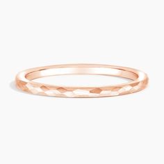 Matte Hammered Petite Comfort Fit Wedding Ring - 14K Rose Gold. This modern take on a classic wedding band has a matte hammered finish and a rounded inside edge for increased comfort, making it the perfect partner for any engagement ring.

Our Unmatched Value pieces deliver outstanding quality and craftsmanship at an unbeatable price point. Plain Rose Gold Wedding Band, Wedding Bands For Women Rose Gold, Rose Gold Rings Simple Unique, Rose Gold Wedding Band For Women, Hammered Gold Wedding Band, Rose Gold Ring Simple, Textured Wedding Band, Wedding Ring Guide, Gold Wedding Bands