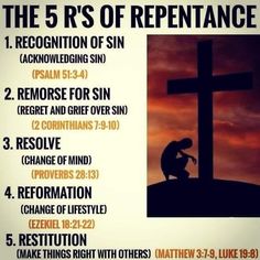 the 5 r's of repentance