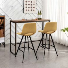 Fabric Kitchen 28.25" Counter Height Stools, Set of 2 Latitude Run® Upholstery: Yellow | Latitude Run® Marijo 28.25" Bar Stool 40.75 H x 18.5 W x 20.0 D in pink / gray / brownUpholstered | 40" H X 18" W X 20" D | Wayfair Fun Fabric, Kitchen Fabric, Matching Chairs, Counter Height Stools, Counter Bar Stools, Kitchen Bar Stools, Kitchen Dining Furniture, Counter Height, Bar Furniture