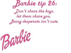 the words barbie are written in pink on a white background with an inscription below it that says barbie