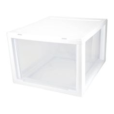 The Sterilite 27-Quart 8-pack modular stacking plastic storage drawer container caters to various storage needs and can make a smart choice for effective organization. The transparent storage drawers can be stacked to suit your needs and space confinements. Combine these plastic storage bins to create a custom storage solution. Clear drawers and side panels help you identify the contents without opening the box. This container can store small-medium-sized items such as sweaters, linens, pantry i Bin Drawer, Stacking Storage, Plastic Storage Bin, Plastic Storage Drawers, Plastic Bin, Closet Drawers, Plastic Storage Bins, Modular Storage, Custom Storage