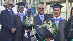 Nigerians reacted as the FCT minister, Nyesom Wike, celebrated his son, Jordan for bagging a Master of Laws (LLM) Degree at the Queen Mary University of London.