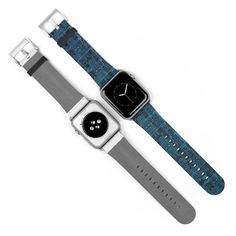 Retro Tiki Tropical Blue Apple Watch compatible Band. 2 sizes Give wrists the gift of timeless fashion with these custom watch bands. These high quality, animal-friendly faux leather watch straps are the extra missing punch to tropical flirty outfits and Tiki Bar nights out. Take your style to the next level with must-have accessories. .: 100% Faux Leather .: Suitable for Apple Watch Series 1, 2, 3, 4, 5 and 6 devices .: One side printed Blue Rectangular Watch Accessories With Bracelet Strap, Blue Watch Accessories With Adjustable Leather Strap, Blue Adjustable Leather Strap For Watch, Rectangular Blue Watch With Bracelet Strap, Blue Watch With Adjustable Leather Strap, Adjustable Blue Leather Watch Band, Modern Blue Adjustable Apple Watch Band, Blue Watch With Leather Strap And Adjustable Fit, Modern Adjustable Blue Apple Watch Band