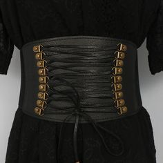 Steampunk belt : improve your steampunk look with this glamorous wide black waistband Material: PU leather, metal Highlights the waistline Recommended waist circumference: 25.59-33.46in | 65-85cm Black Steampunk Corset For Festival, Steampunk Black Corset For Festivals, Black Steampunk Corset Belt For Halloween, Black Party Corset With Belt, Elegant Black Corset With Belt, Black Leather Corset Belt With Belt Loops, Black Leather Corset For Club Wear, Black Corset Belt For Halloween, Black Belt With Removable Feature For Festivals