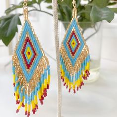 Add Some Refined Boho Vibes To Your Outfit With These Multicolor Seed Bead Tassel Earrings. Brand New Yellow Fringe Dangle Jewelry, Yellow Fringe Earrings As Gift, Yellow Bohemian Adjustable Tassel Earrings, Bohemian Yellow Adjustable Tassel Earrings, Adjustable Yellow Bohemian Tassel Earrings, Bohemian Yellow Beaded Dangle Earrings, Yellow Dangle Jewelry With Tassels, Yellow Bohemian Tassel Earrings, Yellow Bohemian Tassel Earrings For Beach