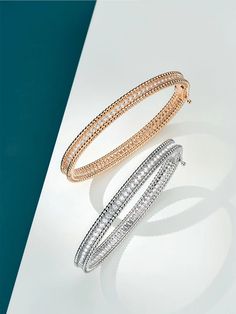 14k Gold Vermeil Over Sterling Silver .925 2 Sizes, 16cm and 17.5cm (Small & Medium) Stones: Clear Diamonettes Environmentally safe. Nickel, Lead and Cadmium free Rose Gold Diamond Bracelet, Everyday Glam, 18k Gold Bracelet, Bracelets Gold Diamond, Ball Bracelet, Stacked Bangles, Gold Diamond Jewelry, Dainty Bracelets, Diamond Bangle