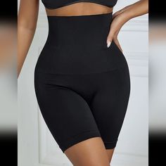 New In Package High Waisted Tummy Control Butt Lifting Black High Waist Shapewear With Built-in Bra, Workout Black Smoothing Shapewear, Black High Waist Seamless Shapewear, Black High-waist Shapewear With Built-in Bra, Black Seamless High Waist Shapewear, Black High-waist Seamless Shapewear, Black Shapewear With Built-in Bra, Short Length, Black Shapewear With Bust Support, Black Shapewear With Medium Bust Support