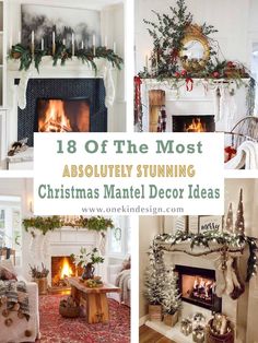 the most absolutely stunning christmas mantel decor ideas