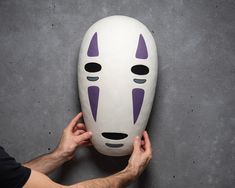 Chihiro Halloween Costume, Artistic Masks For Cosplay, White Masks For Cosplay Events, Handmade Halloween Cosplay Mask, White Fantasy Masks For Cosplay, White Fantasy Cosplay Mask, White Fantasy Style Cosplay Mask, Fantasy White Masks And Prosthetics For Cosplay Events, Ghibli Costume