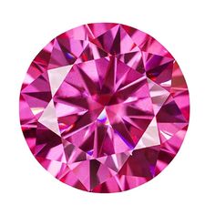 Vivid Pink Moissanites - Premium Jewelry from Dazzling Delights - Just $85.95! Shop now at Dazzling Delights Formal Gia Certified Pink Gemstones, Classic Round Pink Gemstones, Pink Diamond Gemstones For Gift, Classic Pink Gemstones For Gifts, Pink Brilliant Cut Round Stone Jewelry, Pink Jewelry With Brilliant Cut Round Stone, Pink Brilliant Cut Round Jewelry, Pink Sapphire Round Gemstones For Gifts, Pink Sapphire Gemstones Gift Round Shape