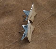 Celestial Earring, Star Earrings Silver, Epic Pictures, Star Earring, Silver Star Earrings, Earring Silver, Five Pointed Star, Dope Jewelry, Silver Buttons