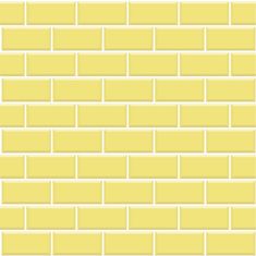 a yellow brick wall with white bricks