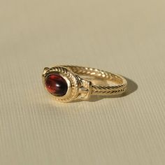 Ancient Heirloom Ring - Garnet |  Rings - Common Era Jewelry Ancient Rings, Common Era, Heirloom Ring, Heirloom Rings, Goddess Jewelry, Solid Gold Band, Greek Jewelry, Ethical Jewelry, Garnet Rings