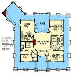 a floor plan for a house with two levels