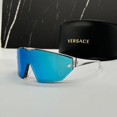 Condition: New With Full Package Brand: Versace Model: Versace Ve4461 148/6v Frame Color: Clear Lens Color: Grey/Blue Frame Material: Acetate Size: 125 Mm Made In Italy Included: Authentic Eyewear, Certificate Of Authentic, Cleaning Cloth, Case, Box, Bag, Next Or The Same Business Day Shipping. Brand New With Full Package Authentic Eyewear With Certificate Model Versace, Blue Frame, Versace Accessories, Women Sunglasses, Blue Frames, Box Bag, Grey Blue, Cleaning Cloth, Sunglasses Accessories