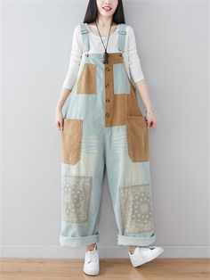 Description Product ID: JP1025 Material: Denim Cloth Sleeve: Sleeveless Pattern: Floral Closure Type: Pullover Season: Spring, Autumn, Summer Style: Fashion, Simple, Casual Occasion: Street, Dating, Daily, Vacation Package included: 1 * Jumpsuit Size Chart (Asian Size): Please allow 1-3 cm measured error. Tag Size Length Waist Hip cm | inch cm | inch cm | inch M 121cm | 47.6'' 115cm | 45.2'' 120cm | 47.2'' Comfort Color, Denim Overalls, Pattern Floral, Autumn Summer, Summer Style, Season Spring, Jumpsuits For Women, Style Fashion