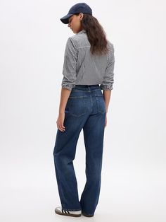 Mid Rise '90s Loose Jeans | Gap Gap Bottoms With Five Pockets For Fall, Gap Everyday Denim Blue Jeans, Gap Straight Leg Jeans For Fall, Gap Classic Jeans For Fall, Gap Jeans For Fall, Casual Gap Flare Jeans For Fall, Gap Casual Cotton Flare Jeans, Gap Casual Jeans For Fall, Casual Relaxed Fit Tapered Leg Jeans